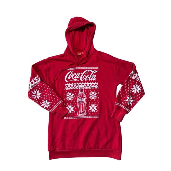 Coca Cola Holiday, Christmas Sweatshirt/Hoodie; size Men's Small; Ugly Sweater; - Picture 1 of 11